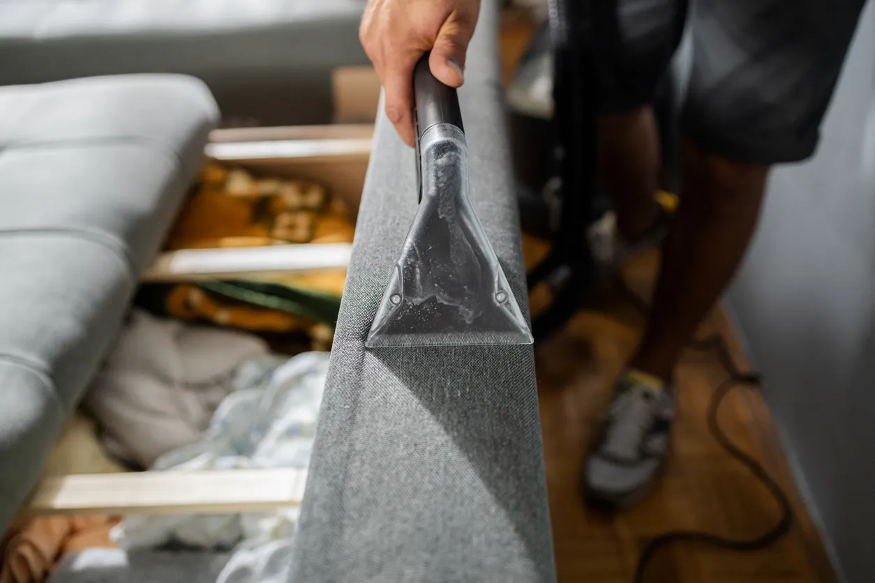 Clean commercial upholstery